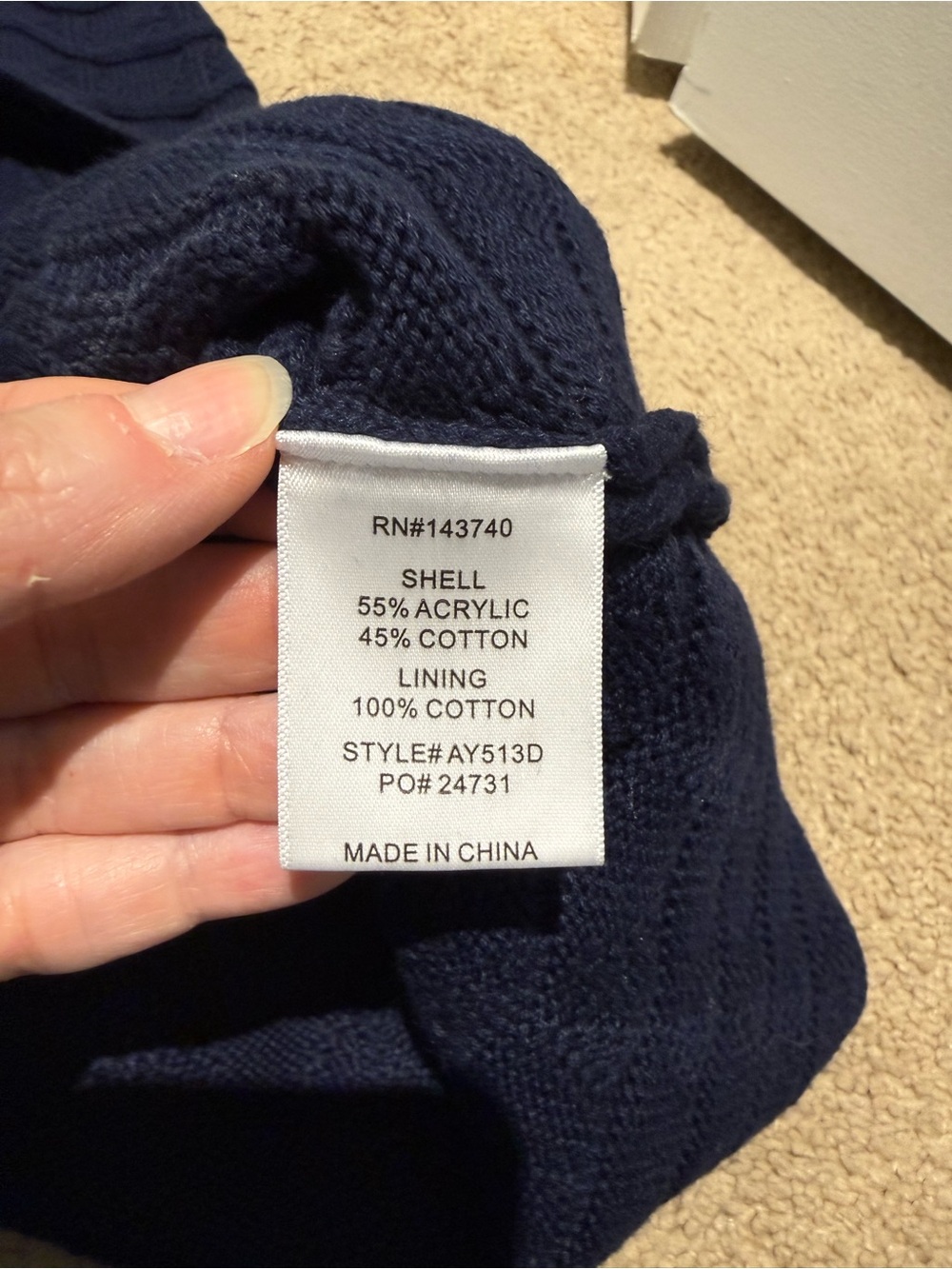 NWT Tuckernuck HYACINTH HOUSE
Navy Knit One Shoulder Nicole Midi Dress Sz Small - Picture 11 of 13